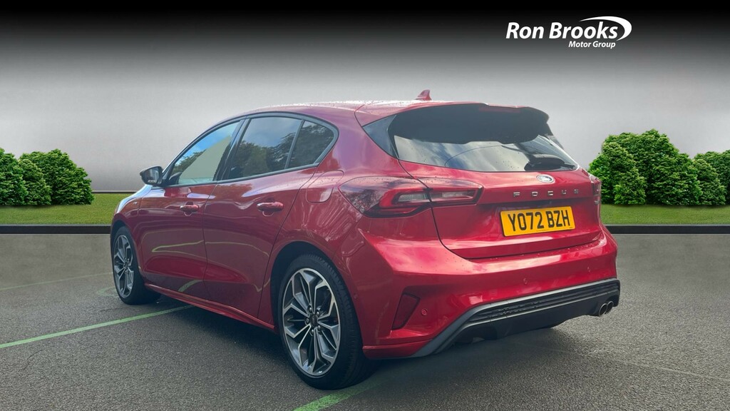 Ford Focus 1.0T Ecoboost Mhev St-line YO72BZH Red #4