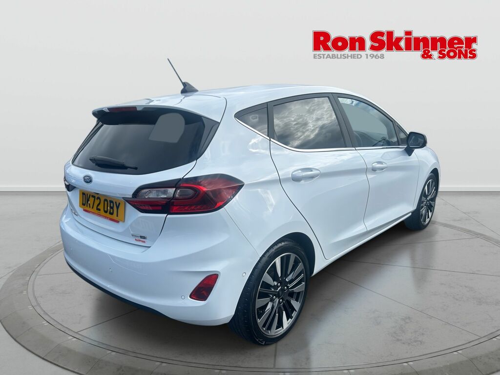 Ford Fiesta 1.0T Ecoboost Mhev Titanium Vignale Hatchback DK72OBY White #4