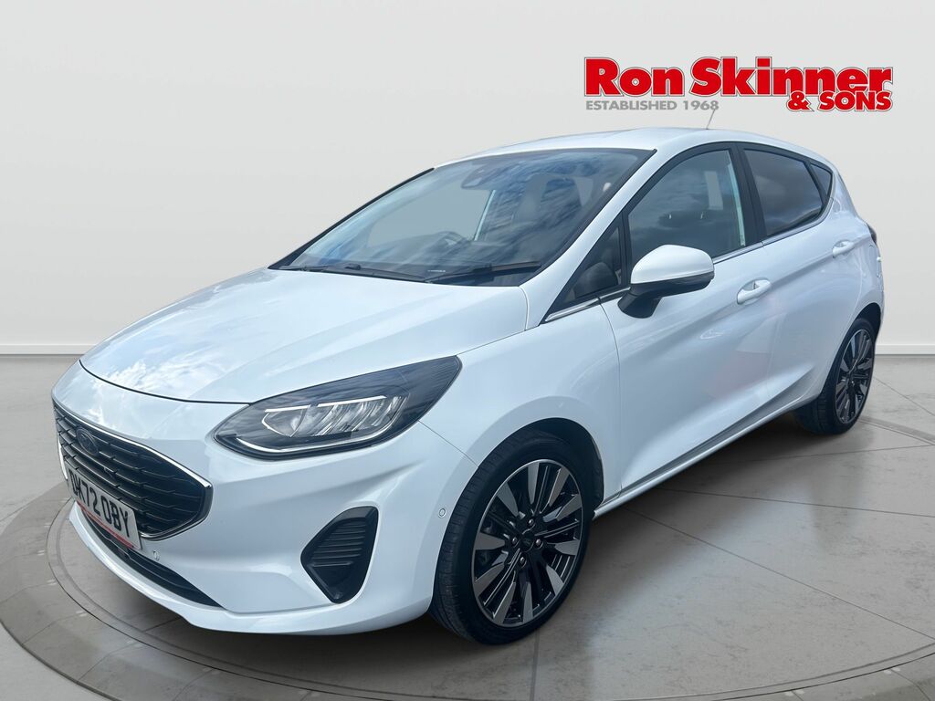 Ford Fiesta 1.0T Ecoboost Mhev Titanium Vignale Hatchback DK72OBY White #2