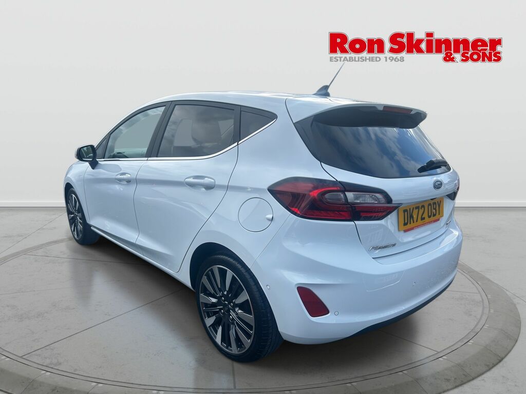 Ford Fiesta 1.0T Ecoboost Mhev Titanium Vignale Hatchback DK72OBY White #3