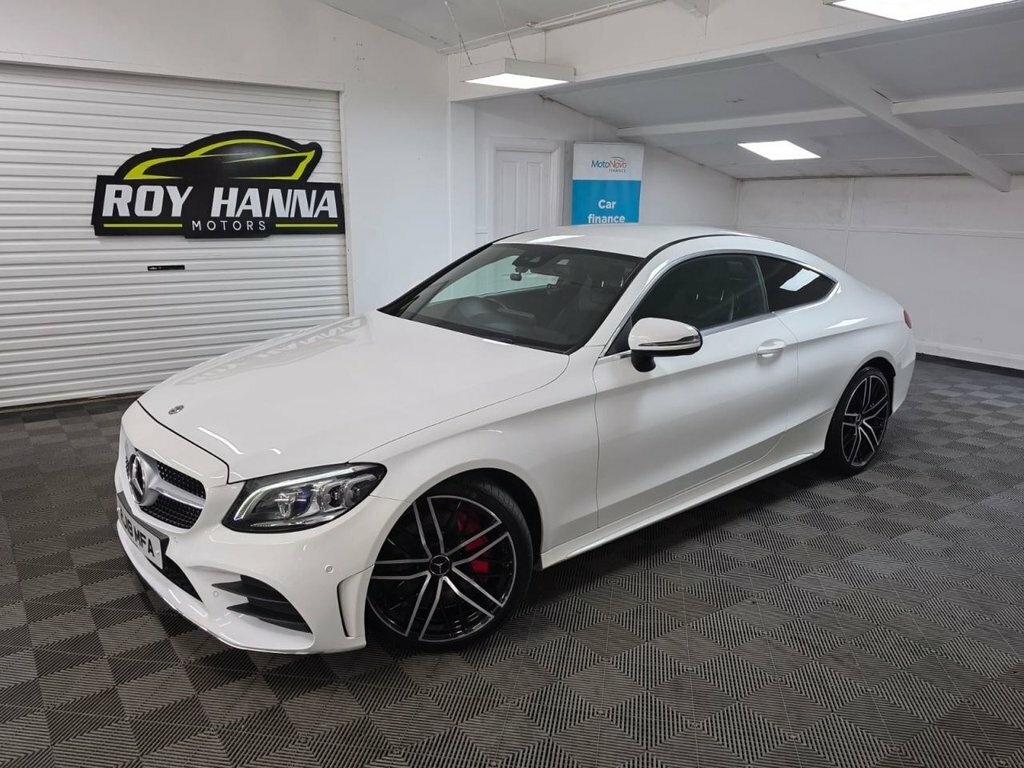 Mercedes-Benz C Class 2.0 C300d Amg Line Premium Coupe G-tr White