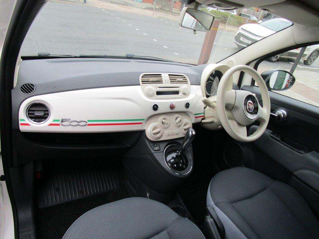 Fiat 500 1.2 Pop Dualogic Euro 6 Ss DY64ZKG White #5