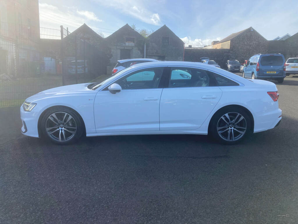 Audi A6 40 Tdi S Line S Tronic AD19TGZ White #4