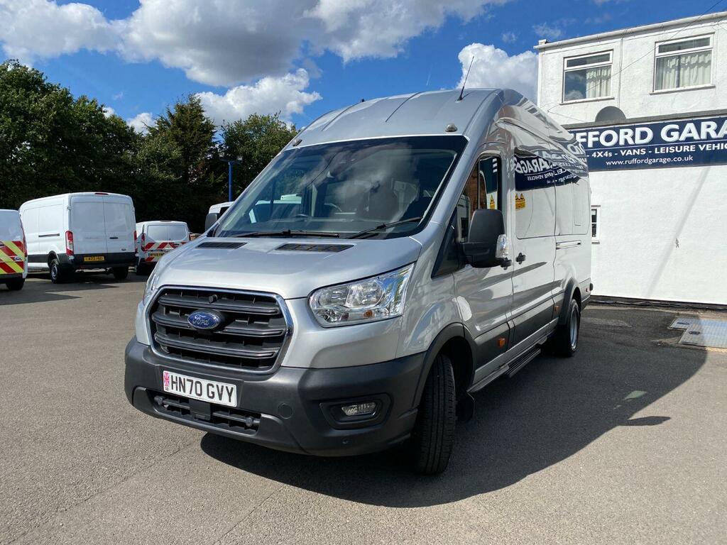 Ford Transit Custom Minibus 2.0 460 Ecoblue Leader 202070 HN70GVY Silver #6