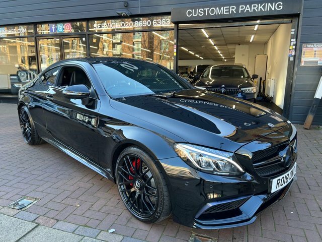 Mercedes-Benz C Class 2018 4.0 C63 V8 Biturbo Amg S Premium Coupe RO18ONT Black #5