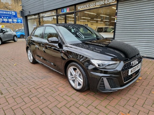 Audi A1 2019 1.0 Tfsi 30 S Line Sportback S Tro WO19PFX Black #5