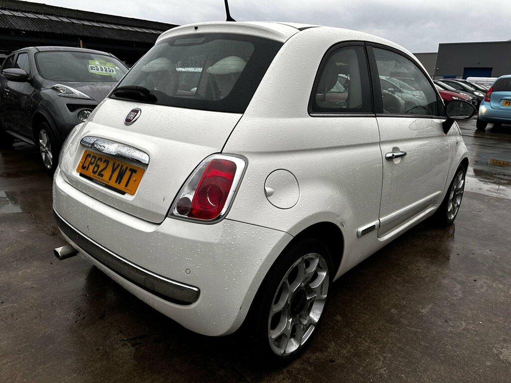 Fiat 500 1.2 Lounge Dualogic Euro 4 CP62YWT White #5