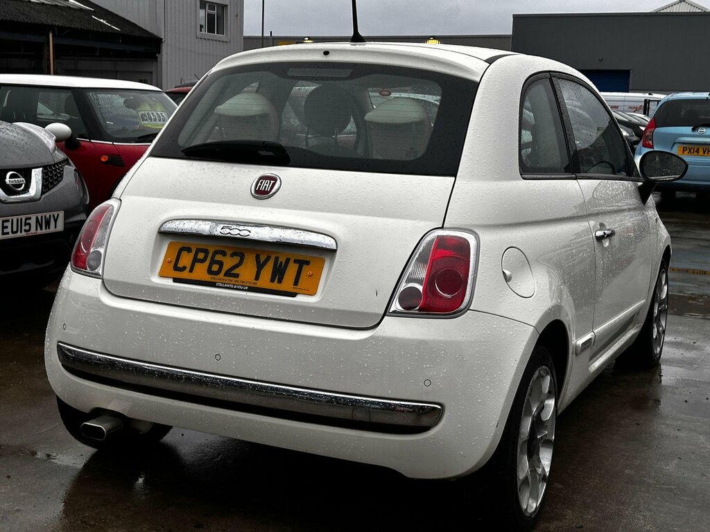 Fiat 500 1.2 Lounge Dualogic Euro 4 CP62YWT White #3