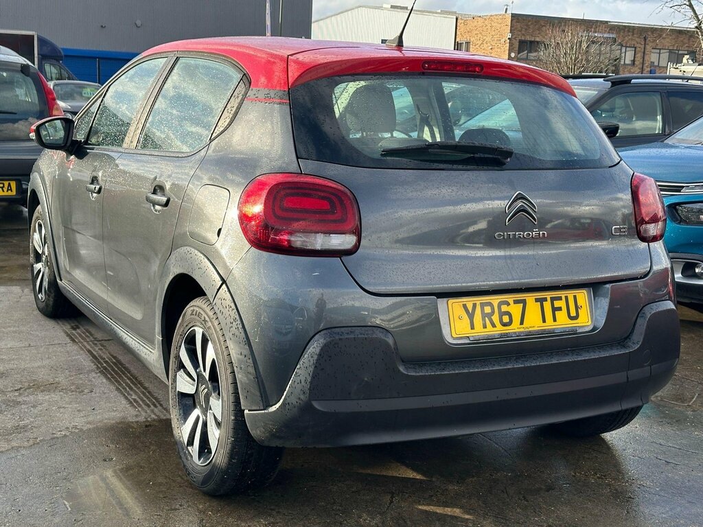 Citroen C3 1.2 Puretech Feel Euro 6 YR67TFU Grey #4