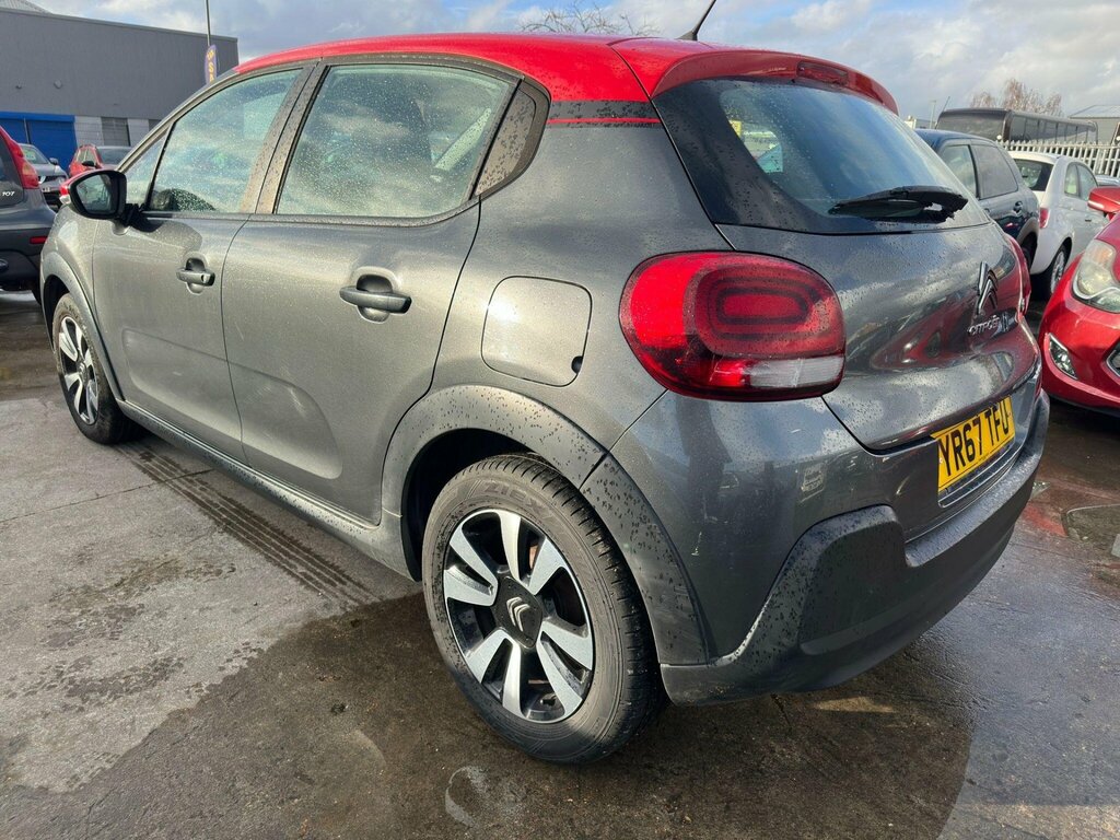 Citroen C3 1.2 Puretech Feel Euro 6 YR67TFU Grey #6