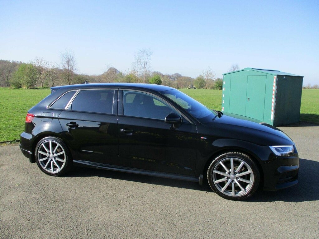 Audi A3 Hatchback 2.0 Tdi 40 Black Edition Sportback S Tro NA70WZP Black #2