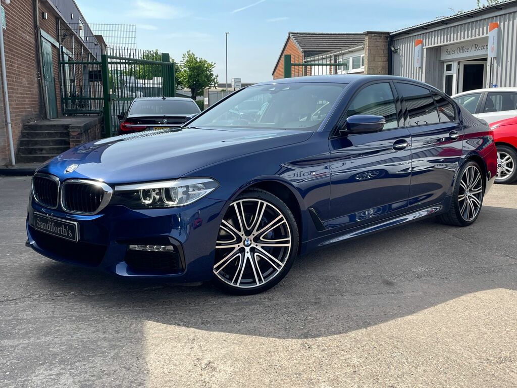 BMW 5 Series 3.0 530D M Sport Saloon Xdrive Eur Blue #3