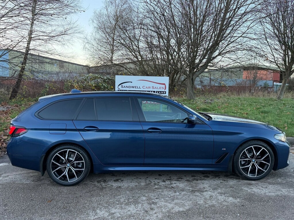 BMW 5 Series 2.0 520D Mht M Sport Touring Steptronic Xdrive Eur ST70EAJ Blue #6