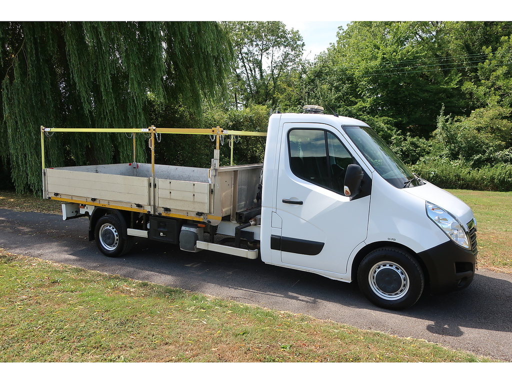 Vauxhall Movano 2.3 Cdti 3500 Biturbo L3dropside With Crane Rwd E BK68ATY White #6