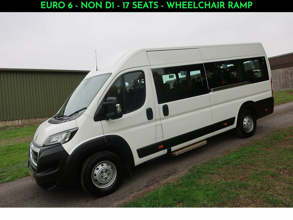 Peugeot Boxer 2.0 Bluehdi 440 L4 H2 Wheelchair Accessible Minibu White