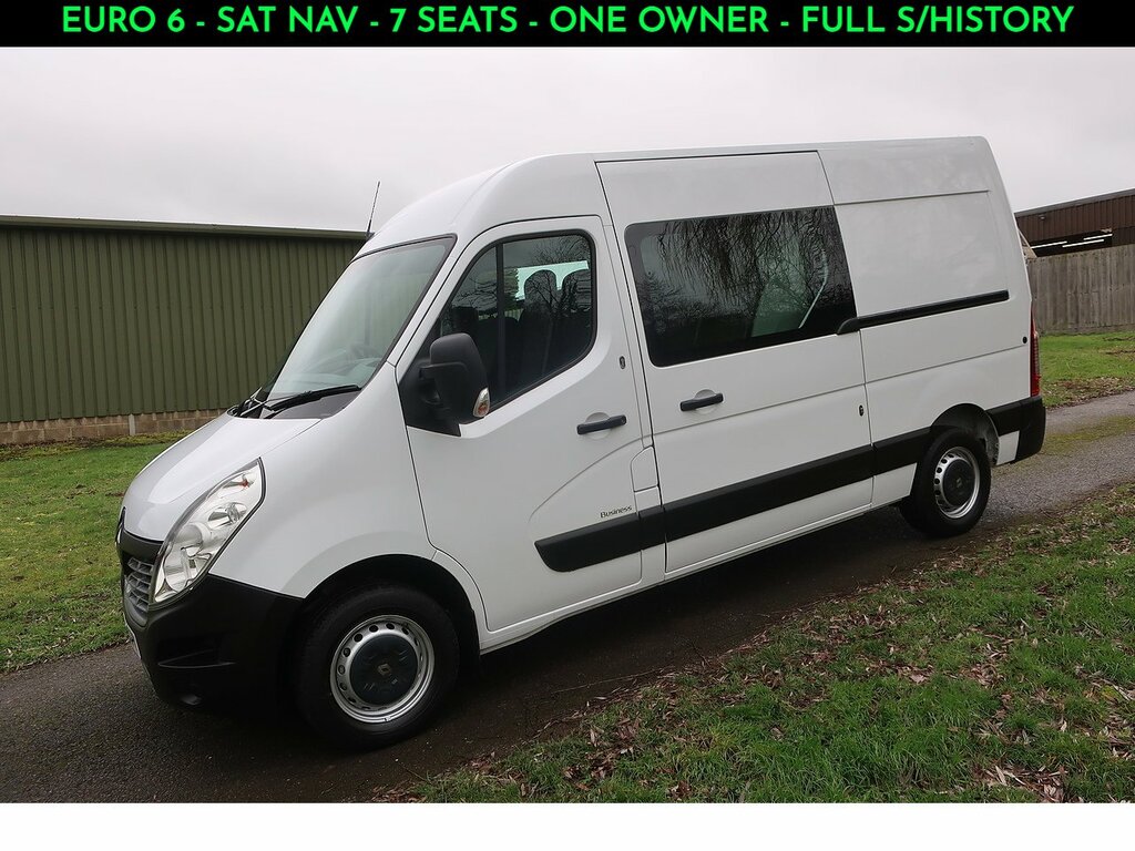 Renault Master 2.3 Dci Energy 35 Business Crew Van Double Cab 6Dr White