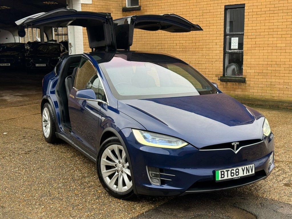 Tesla Model X Suv BT68YNV Blue #2