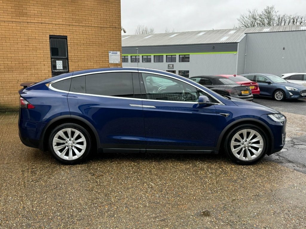 Tesla Model X Suv BT68YNV Blue #4