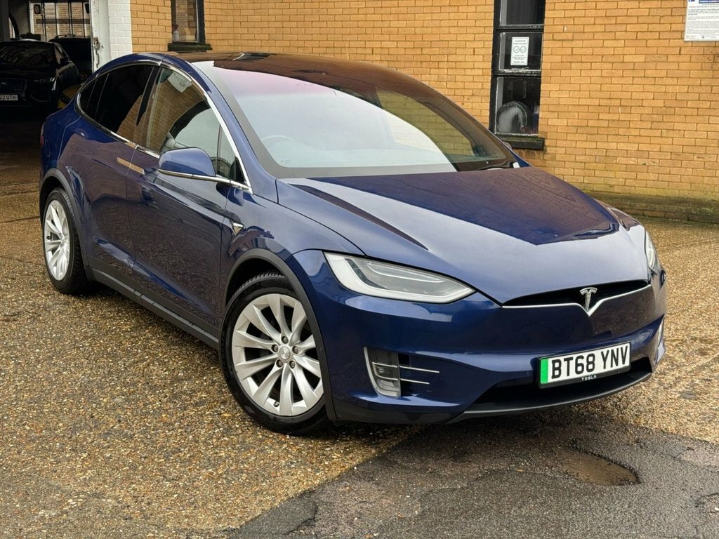 Tesla Model X Suv BT68YNV Blue #3
