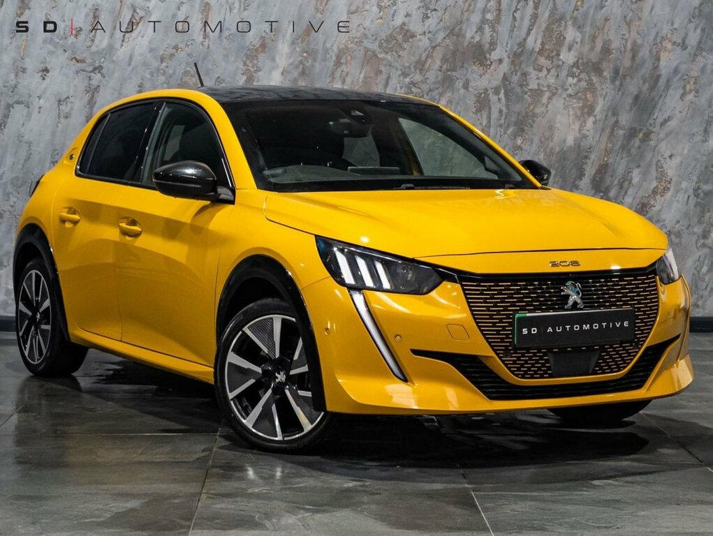 Peugeot e-208 Hatchback Yellow