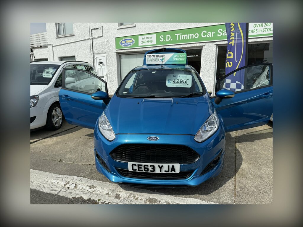 Ford Fiesta 1.6 Tdci Zetec S CE63YJA Blue #4