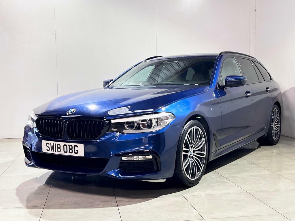 BMW 5 Series 2.0 520D M Sport Touring Euro 6 S S SW18OBG Blue #5
