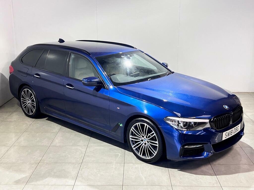 BMW 5 Series 2.0 520D M Sport Touring Euro 6 S S SW18OBG Blue #2