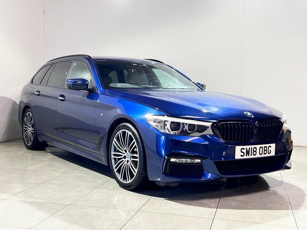 BMW 5 Series 2.0 520D M Sport Touring Euro 6 S S SW18OBG Blue #3