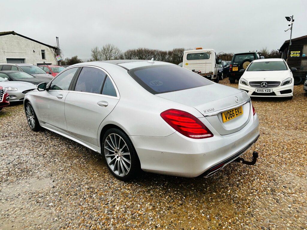 Mercedes-Benz S Class 4.7 S500l V8 Amg Line Executive Saloon Petro VO66EKU Silver #6