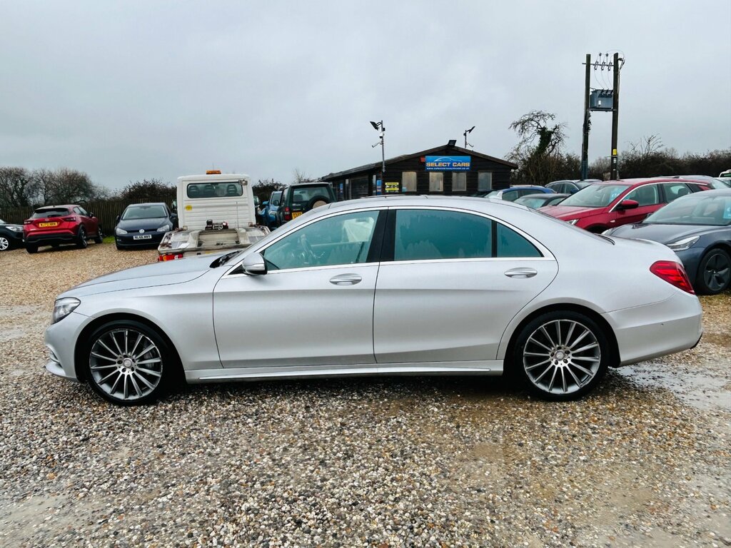 Mercedes-Benz S Class 4.7 S500l V8 Amg Line Executive Saloon Petro VO66EKU Silver #5