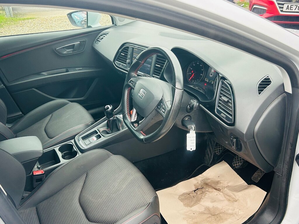 Seat Leon 1.4 Tsi Fr Technology St Euro 6 KU18YPW White #3