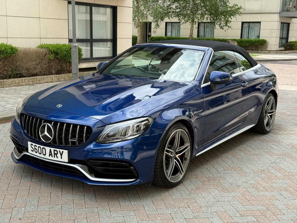 Mercedes-Benz C Class 4.0 C63 V8 Biturbo Amg S Cabriolet Spds Mct Euro 6 Blue