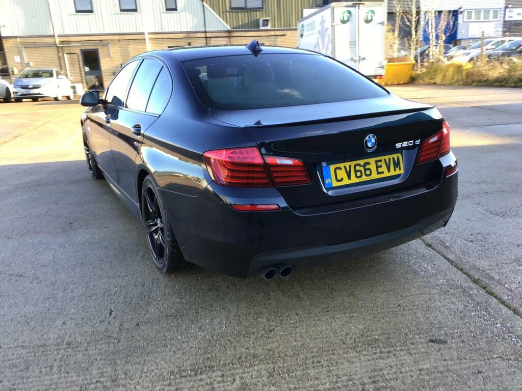 BMW 5 Series Saloon 2.0 520D M Sport Euro 6 Ss 201 CV66EVM Black #4