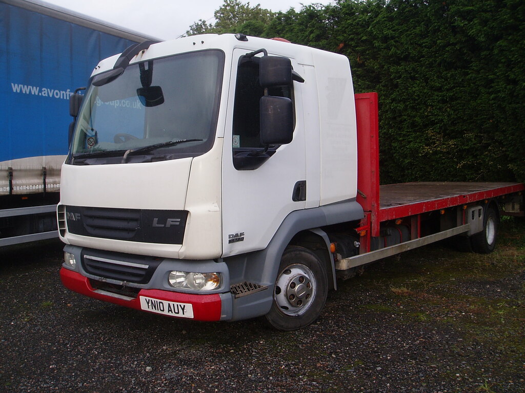 DAF All Models Flatbed White #3