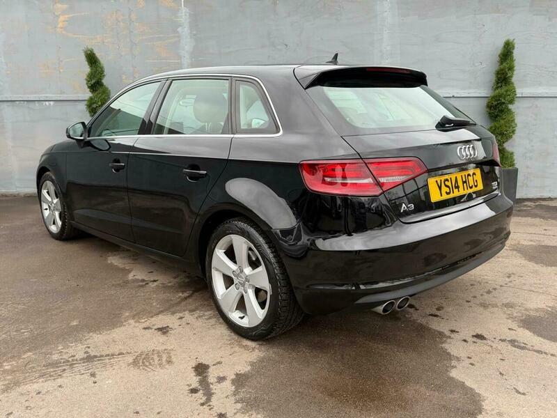 Audi A3 2.0 Tdi Sport Sportback S Tronic Quattro Euro 6 S YS14HCG Black #2