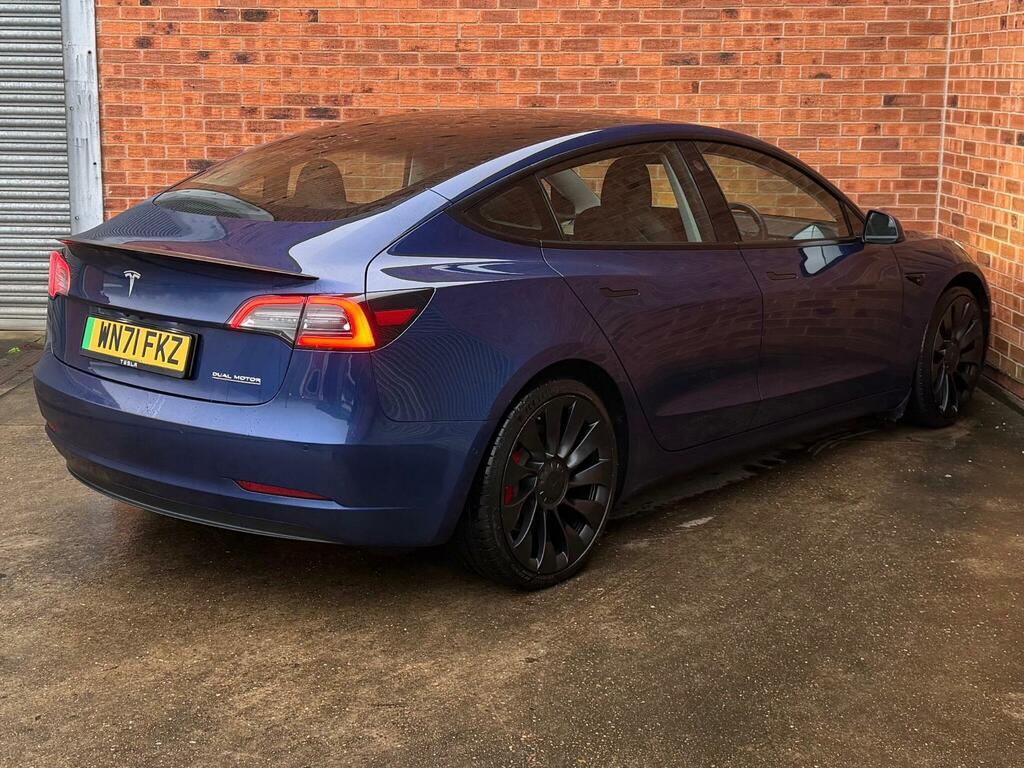 Tesla Model 3 Dual Motor Performance 4Wde Performanc WN71FKZ Blue #6