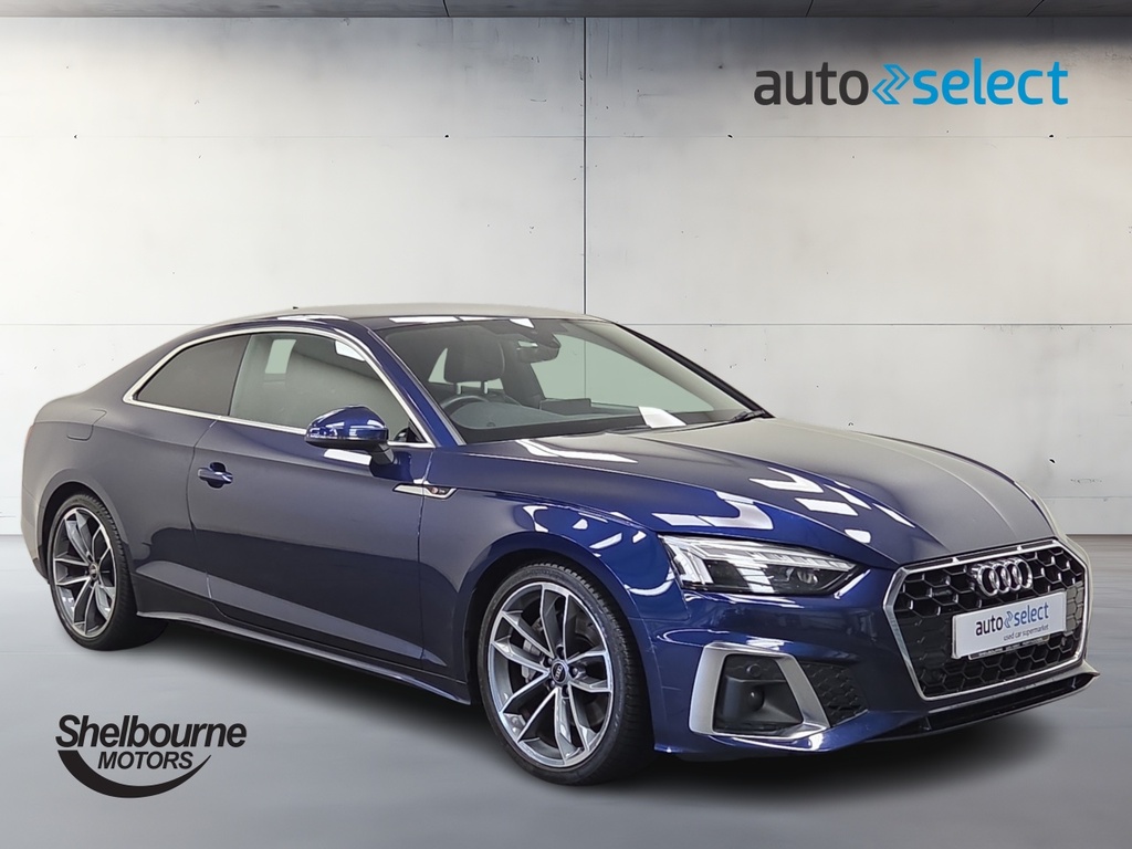 Audi A5 A5 2.0 Tfsi 45 S Line Coupe S Tronic Qu XGZ8251 Blue