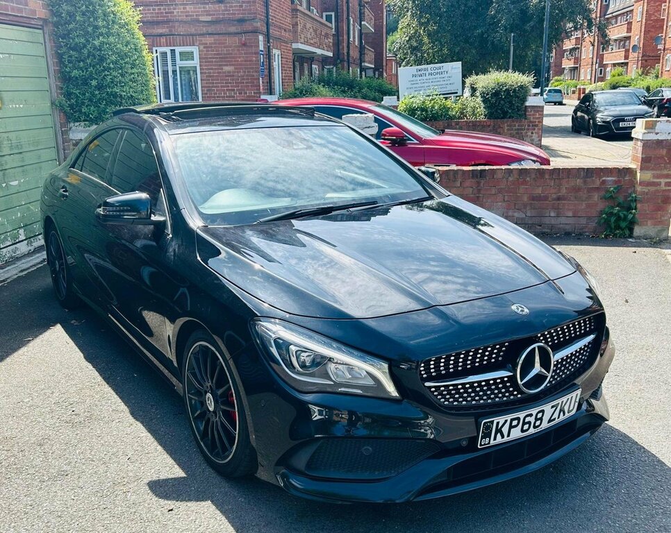 Mercedes-Benz CLA Class 2.1 Cla220d Amg Line Night Edition Plus Coupe 7G KP68ZKU Black #2