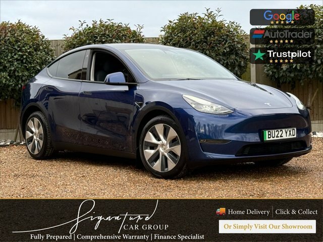 Tesla Model Y 2022 Dual Motor Long Range Suv Blue