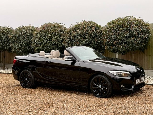 BMW 2 Series 2016 2.0 218D Sport Convertible Eu YL65AWM Black #4