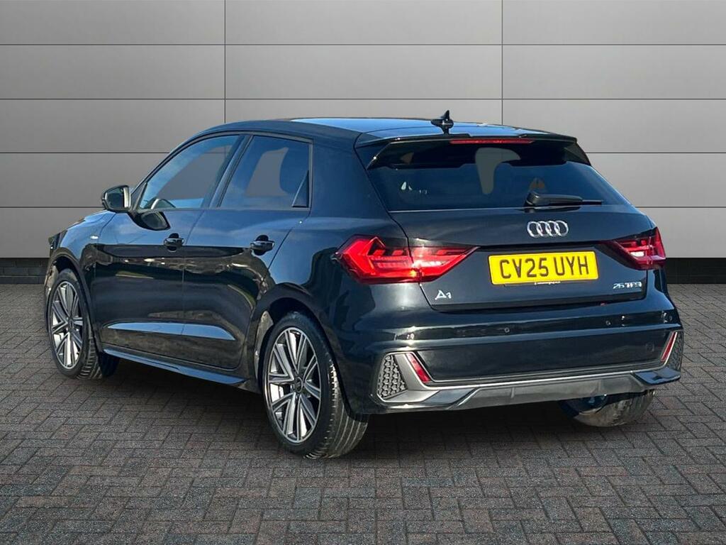 Audi A1 1.0 Tfsi 25 S Line Sportback S Tronic Euro 6 Ss CV25UYH Black #2