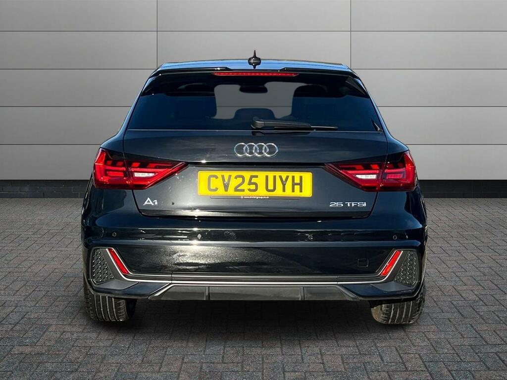 Audi A1 1.0 Tfsi 25 S Line Sportback S Tronic Euro 6 Ss CV25UYH Black #6