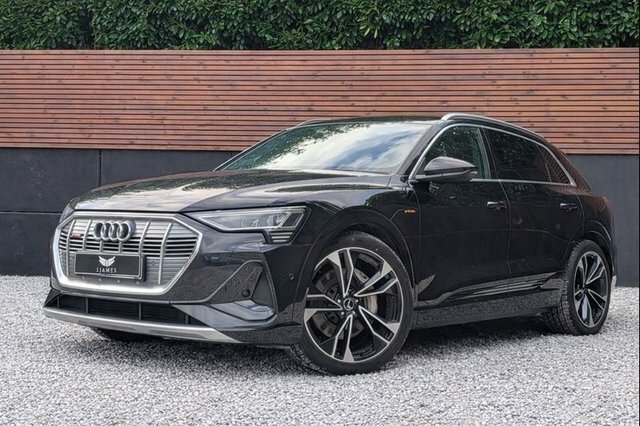 Audi E-tron 2021 50 S Line Suv Quattro 71.2K DV71BUE Black #3