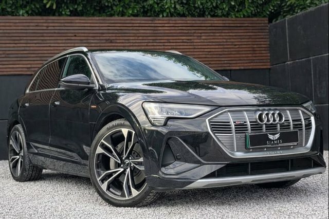 Audi E-tron 2021 50 S Line Suv Quattro 71.2K DV71BUE Black #4