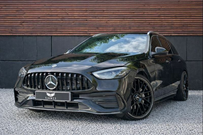 Mercedes-Benz C Class 2023 1.5 C200h Mhev Amg Line Premium Estate Black