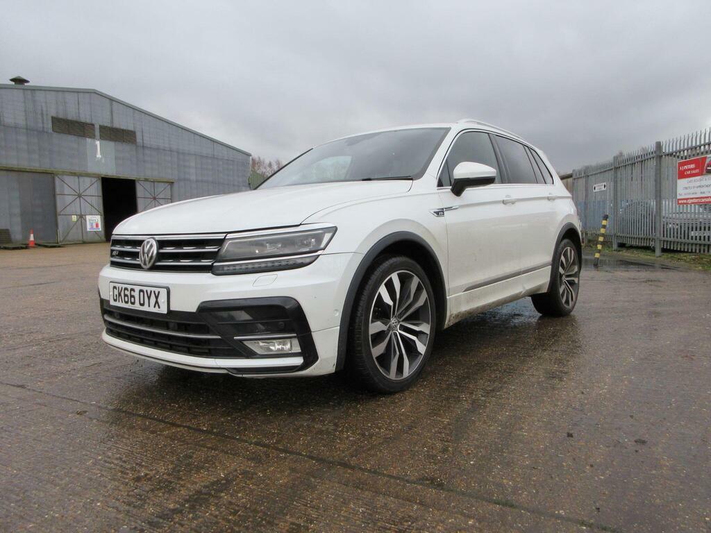 Volkswagen Tiguan 2.0 Tdi Bluemotion Tech R-line Dsg 4Motion Euro 6 B3EOW White #6