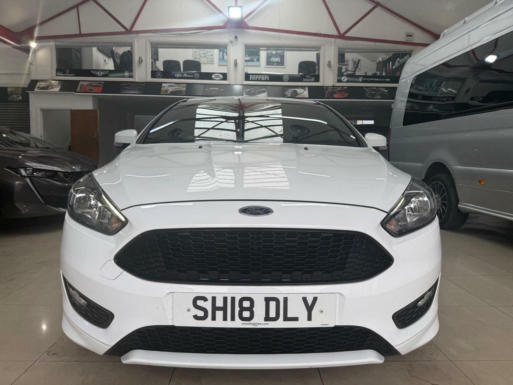 Ford Focus 1.0T Ecoboost St-line Euro 6 S S SH18DLY White #3