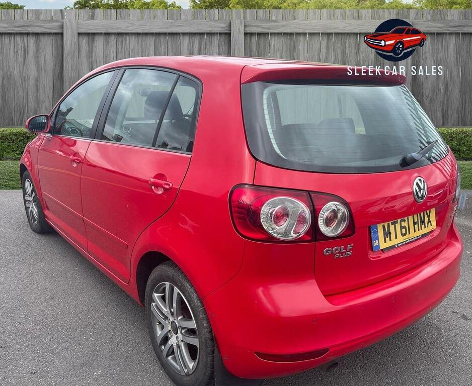 Volkswagen Golf Plus 1.6 Tdi 105 Bluemotion Tech Se 2012 MT61HMX Red #6