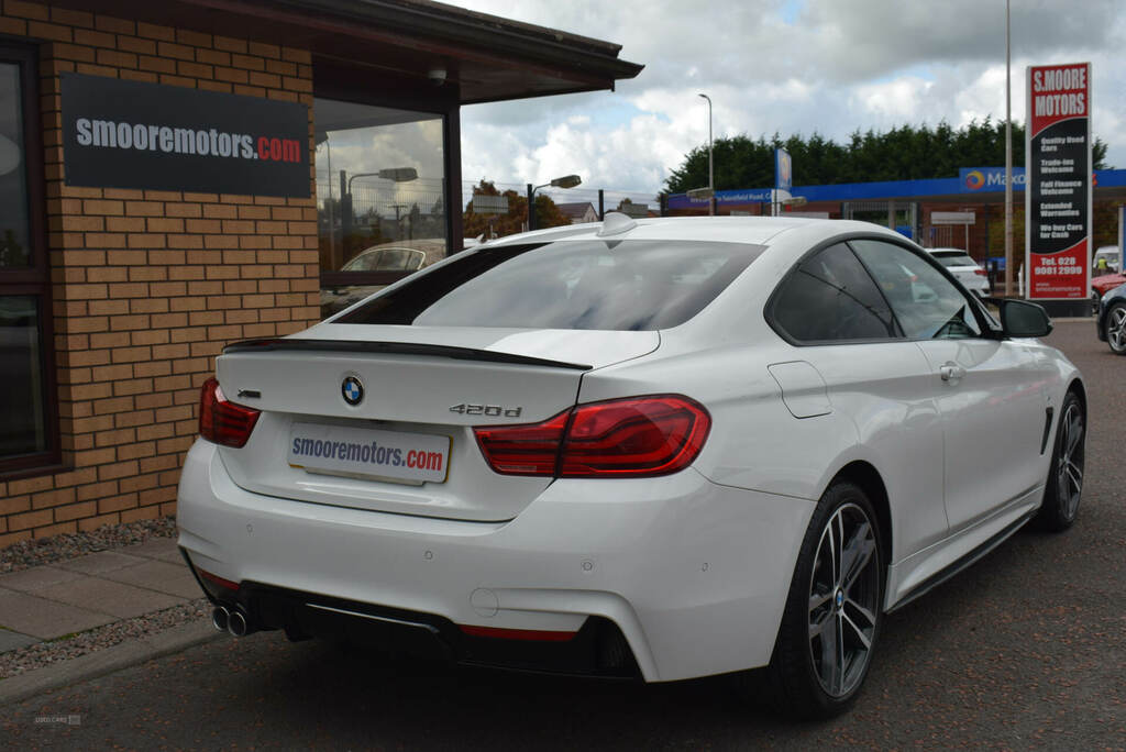 BMW 4 Series 420D 190 Xdrive M Sport Prof Media YH19RHU White #6