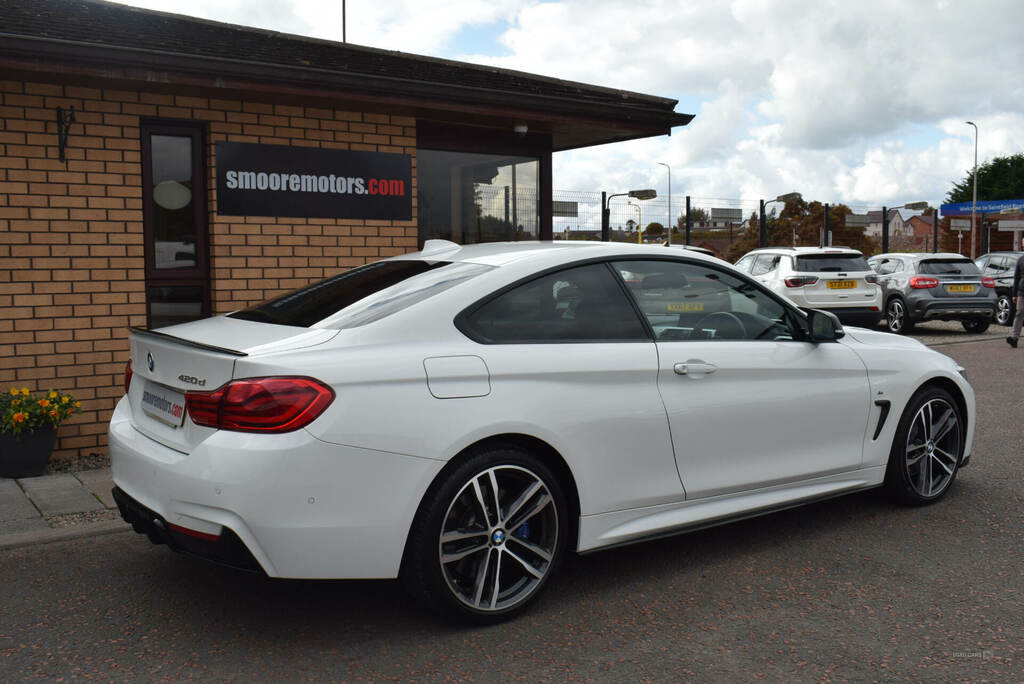 BMW 4 Series 420D 190 Xdrive M Sport Prof Media YH19RHU White #5